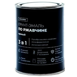 Грунтович Грунт-эмаль по ржавчине 3в1 Черный 0,8 кг