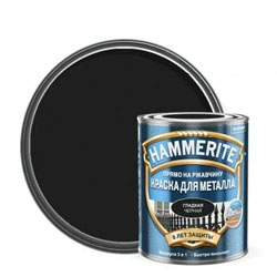 Hammerite гладкая Черная 2,2 л