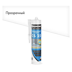 Силиконовая затирка 280 мл Прозрачный №00 Церезит CS 25