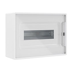 Корпус пластиковый настенный FRAME ЩРН-П-12 IP41 прозрачная дверь F12W1WT DKC