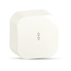 Переключатель 1 клавиша ОП Frea 10А IP20 250В АБС-пластик Белый выключатель проход TOKOV ELECTRIC