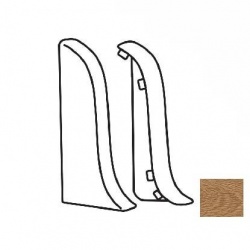 Торцевые заглушки для плинтуса К55 Комфорт 2 штуки Тик