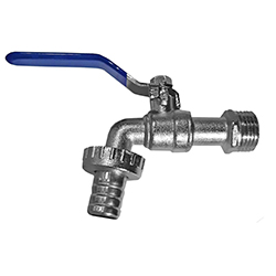 Кран шаровой водоразборный под шланг 1/2' ручка ECO AQUALINK