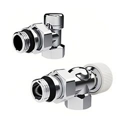 Набор кранов термостатический осевой Design 1/2" М30х1,5 Хром Royal Thermo