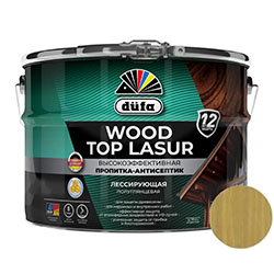 Пропитка-Антисептик для дерева Дуб 9 л Dufa Wood top Lasur