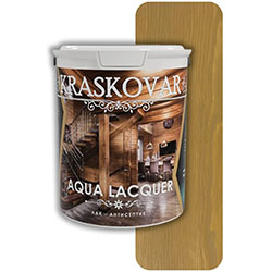 Лак-антисептик для дерева и камня Дуб 0,9 л Kraskovar Aqua Lacquer