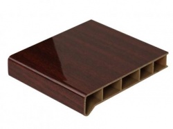 Подоконник ПВХ Moeller LD-S30 размер 400х30х6000 мм Махагони глянец