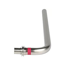 Трубка Г-образная для радиатора нержавеющая сталь 20/250 мм REHAU