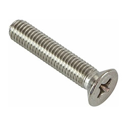 Винт полная резьба цинк М6х40 мм под отвертку ПОТАЙ DIN 965 Винт полная резьба цинк М6х40 мм под отвертку ПОТАЙ DIN 965