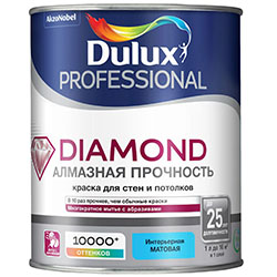 Краска матовая износостойкая краска 1 л BW Dulux Trade Diamond Matt