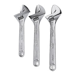 Набор из 3х разводных гаечных ключей DELI 150х200х250 мм