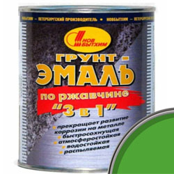 Грунт-эмаль 3в1 НОВБЫТХИМ 3 кг Зеленый