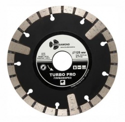 Диск алмазный отрезной TRIO-DIAMOND Турбо Глубокорез Pro 125х22.23 мм TP152 Диск алмазный отрезной TRIO-DIAMOND Турбо Глубокорез Pro 125х22.23 мм TP152