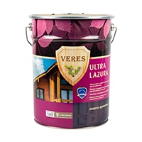 Декоративная пропитка для дерева Veres Ultra Lazura №4 Орех 20 л