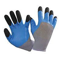 Перчатки Ноготки с вспененным полиуретаном цвет Серо-синий