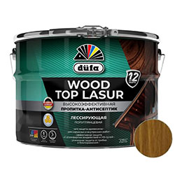 Пропитка-Антисептик для дерева Орех 9 л Dufa Wood top Lasur