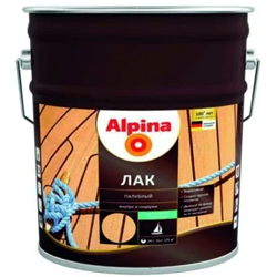Лак Alpina алкидно-уретановый яхтный 10 л матовый