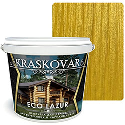 Пропитка для дерева 2 л Лимонно-желтый Kraskovar Eco Lazur