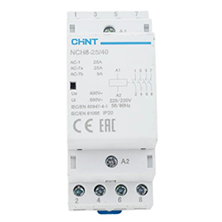 Контактор модульный NCH8-25/40 25А 4НО AC 220/230В 50Гц CHINT