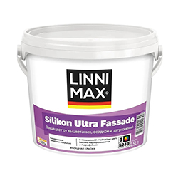Краска фасадная силиконовая 2,5 л База 1 LINNIMAX Ultra Fassade