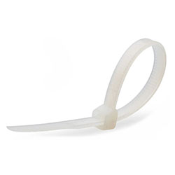 Стяжка нейлоновая КСС 8x500 мм Белые КВТ Fortisflex