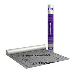 Мембрана диффузионная с клеевой полосой 75 м² ISOBOX AM+ ТЕХНОНИКОЛЬ
