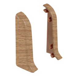 Торцевые заглушки для плинтуса К55 Комфорт 2 штуки Бук