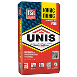 Клей плиточный Unis Plus Красный 25 кг