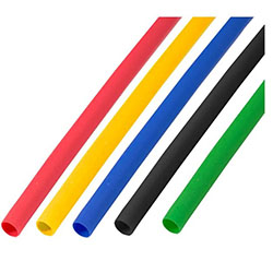 Термоусаживаемая трубка 3,5/1,75 мм усадка 2:1 1 м 5 цветов Rexant
