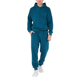 Мужской костюм с капюшоном и начесом цвет Темно-бирюзовый размер 56 M98035N