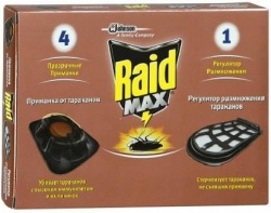 Рейд приманка от тараканов 4 штуки и регулятор размножения