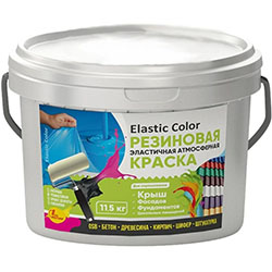 Краска резиновая Зеленый Мох 11,5 кг Elastic Color НовБытХим