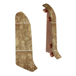 Торцевые заглушки для плинтуса К55 Комфорт 2 штуки Пробка