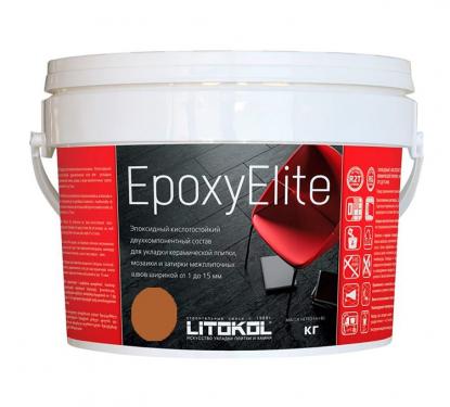 Литокол ЭпоксиЭлит 1 кг эпоксидная затирка E.11 лесной орех