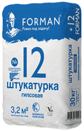 FORMAN 12  30 кг штукатурка гипсовая машинного нанесения