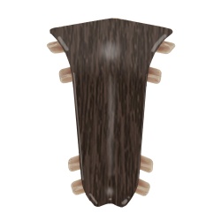 Внутренний угол для плинтуса К55 Комфорт Каштан