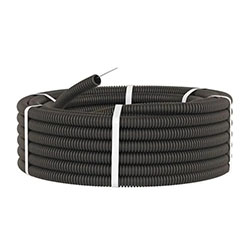 Труба ПНД гофрированная Черная с зондом Ø 32 мм Ideal