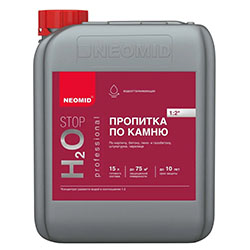 Гидрофобизатор-влагоизолятор Пропитка по камню 5 л NEOMID Н2О-стоп
