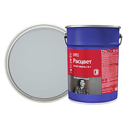 Грунт-эмаль 3в1 Светло-серый 5 кг РАСЦВЕТ