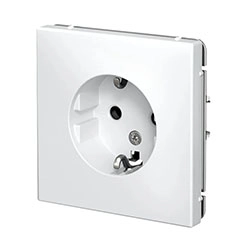 Розетка 16А с заземлением механизм SE ArtGallery Лотос GAL001343 Systeme Electric