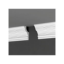 Плинтус потолочный ДП 38/80 71х36 мм 2 м Де-Багет