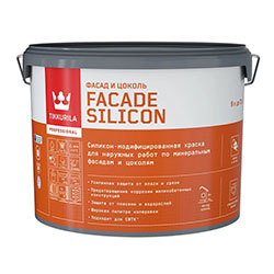 Краска для фасадов и цоколей 9 л база С Tikkurila/Tikkivala Facade Silicon