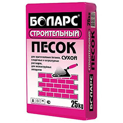 Песок для штукатурки 25 кг БОЛАРС