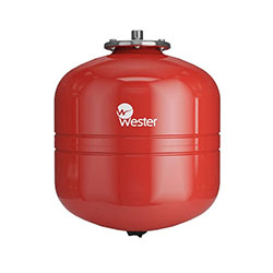 Бак расширительный мембранный для отопления Красный 35 л 5 бар 3/4" НР WRV Wester