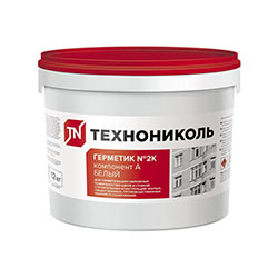 Герметик Белый ведро 12 кг ТЕХНОНИКОЛЬ 2К