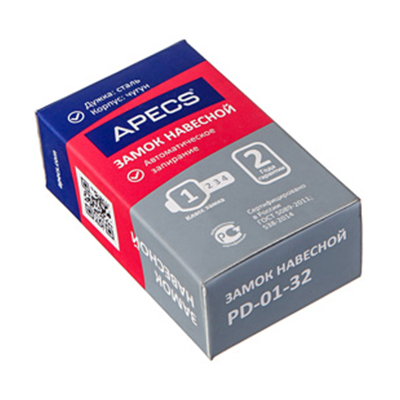 Картинка Замок навесной APECS PD-01-32