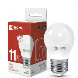 Лампа светодиодная LED-ШАР-VC 11Вт 230В Е27 4000К 1050Лм IN HOME