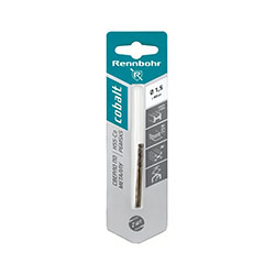 Сверло по металлу 1,5 мм 2 шт Rennbohr COBALT CARD