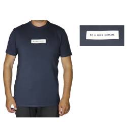 Футболка мужская Темно-серая BE A NICE HUMAN размер 52 Samo