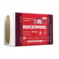 Утеплитель Rockwool Лайт Экстра 1000х600х50 мм 8 плит 4,8 м2 плотность 40-50 кг/м3